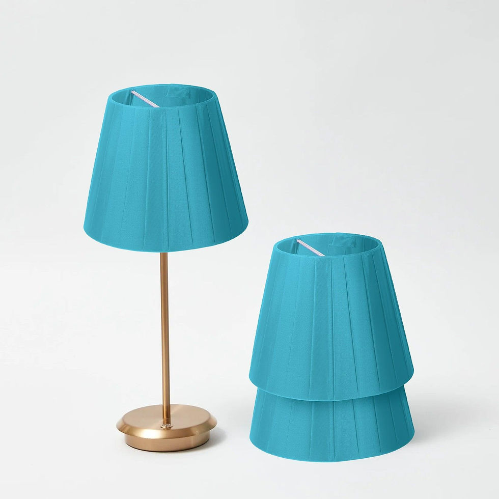 Thumbnail: Modern Contemporary Fabric Coolie Table Lighting Lampshade ~5096