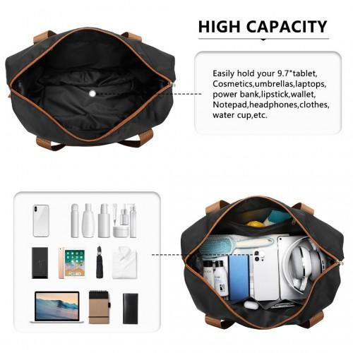 Thumbnail: EA2212 - Kono Two Pieces Expandable Durable Waterproof Travel Duffel Bag Set