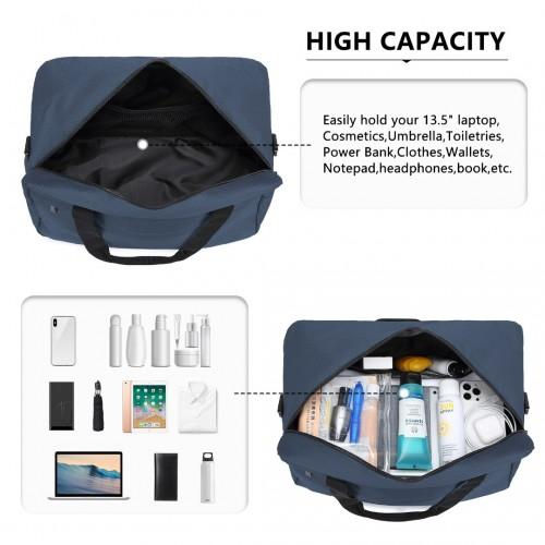 Thumbnail: E1960M - Kono Lightweight Multi Purpose Unisex Sports Travel Duffel Bag - Navy