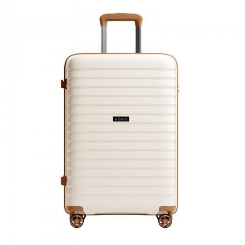 Thumbnail: KSK2595 - Kono 24-Inch Hard Shell Scratch-Resistant PP Luggage with Cup Holder
