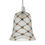 Thumbnail: Vintage Frosted Glass Lamp Shade | Amber Bead Mosaic E27 Replacement