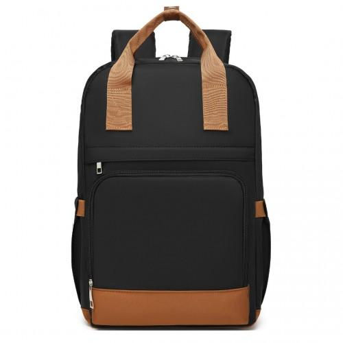 Thumbnail: Kono Casual Contemporary Backpack with Laptop Sleeve & Padded Straps for Daily