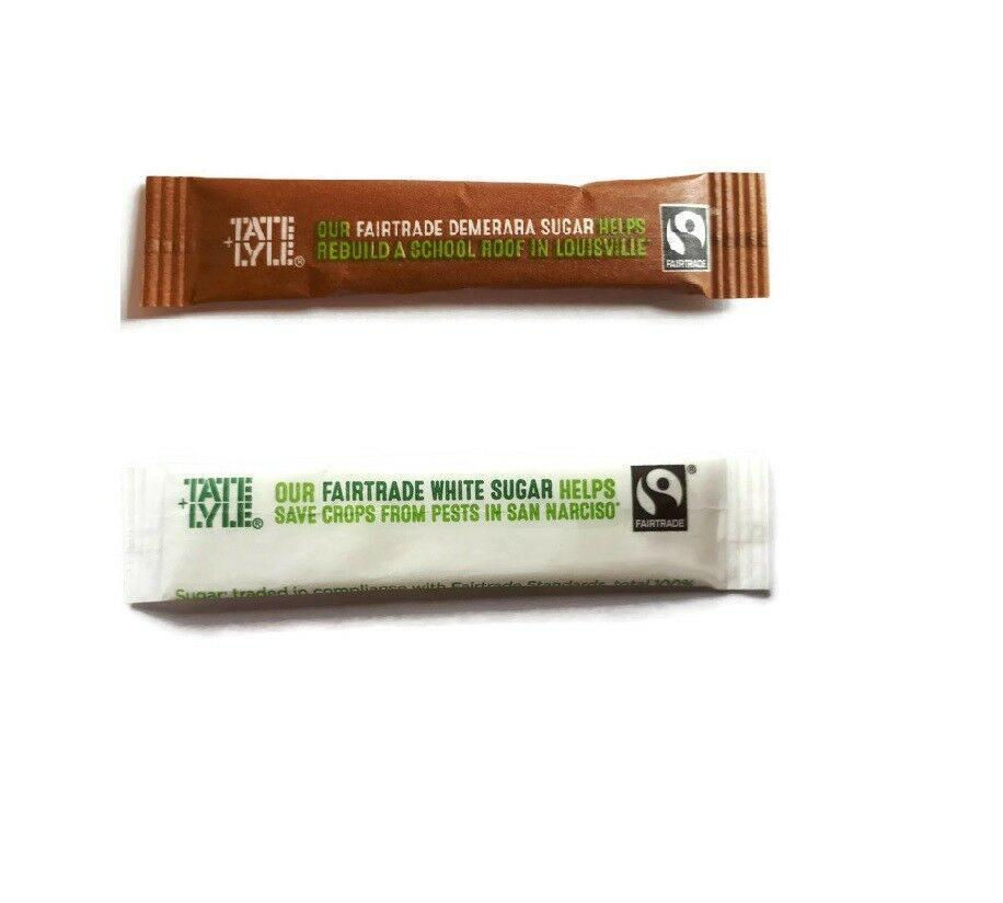 Thumbnail: TATE & LYLE Sugar Individual Sticks White and Brown Demerara