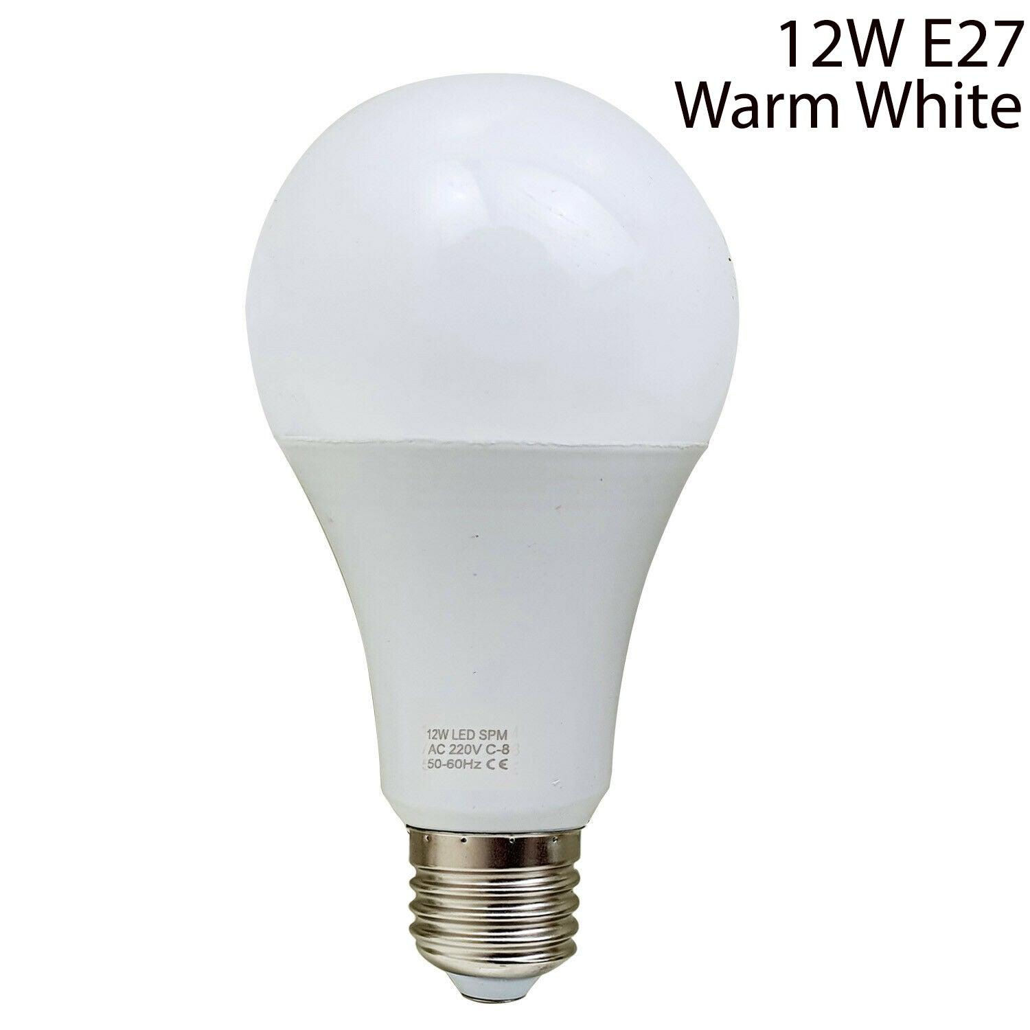 12W E27 Light Bulb Energy Saving Lamp Warm White Globe~1375