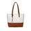 Thumbnail: LG2023 - Miss Lulu 3 Piece Leather Look Tote Bag Set - Beige And Brown