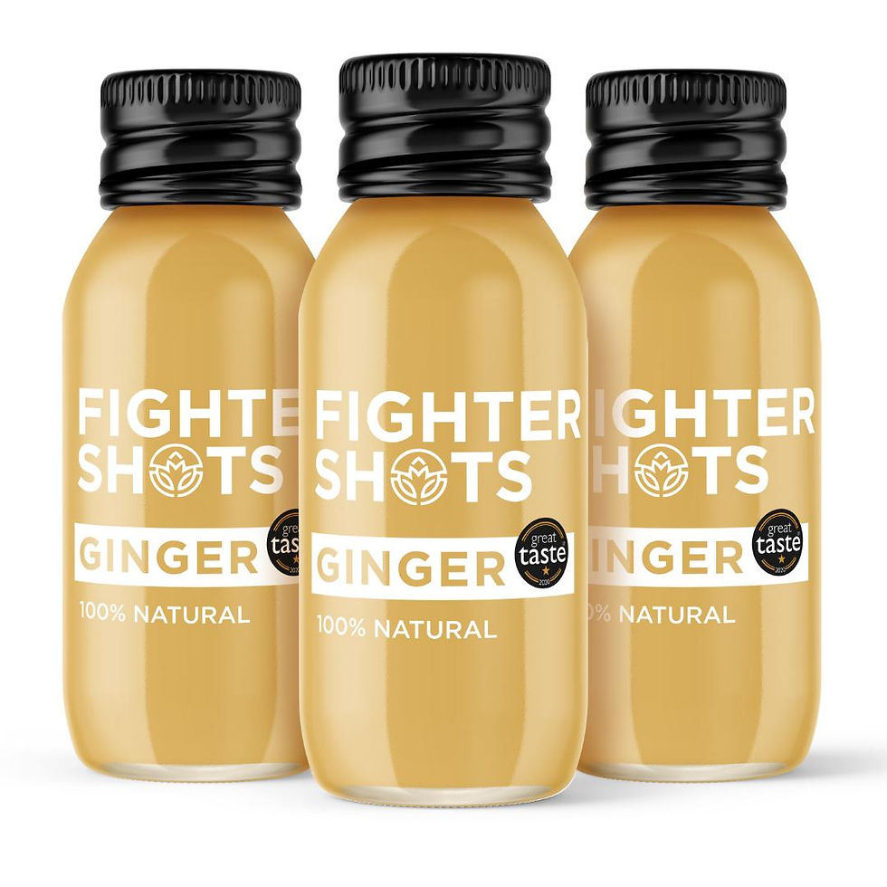 Thumbnail: Fighter Shots Organic Ginger Shot - 27g organic cold pressed ginger in every