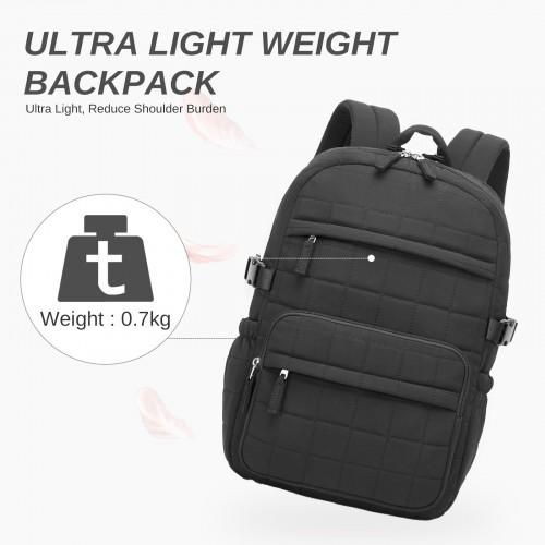 Thumbnail: BPM2609 - Miss Lulu Quilted Lightweight Backpack, Fits 15.6 Inch Notebook, Cabin