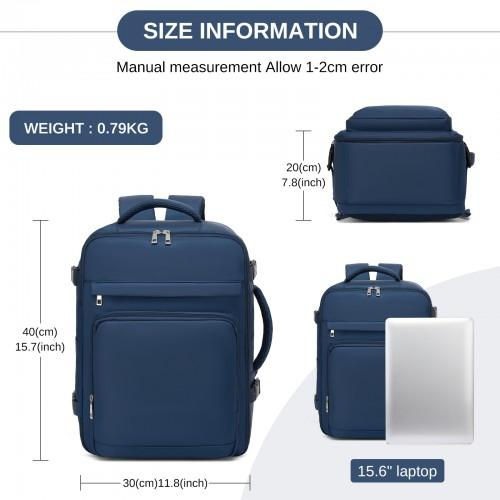 Thumbnail: BPK2601- Kono Cabin Travel Backpack 40×20×30 cm – Water-Resistant