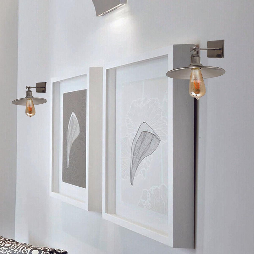 Thumbnail: Satin Nickel Wall Light Lamp Sconces Living Room Home Decor~2592