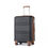 Thumbnail: K1871-1L - Kono ABS 24 Inch Sculpted Horizontal Design Suitcase - Black And