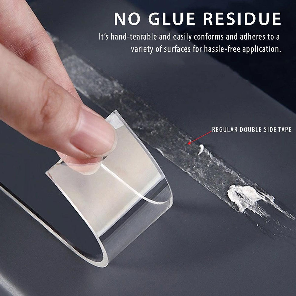 Thumbnail: 2 Pack Duty Transparent Double Sided Heavy Clear Mounting Tape~5207