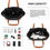 Thumbnail: LH2240 - Miss Lulu Casual Waterproof Shopping Tote Bag - Black