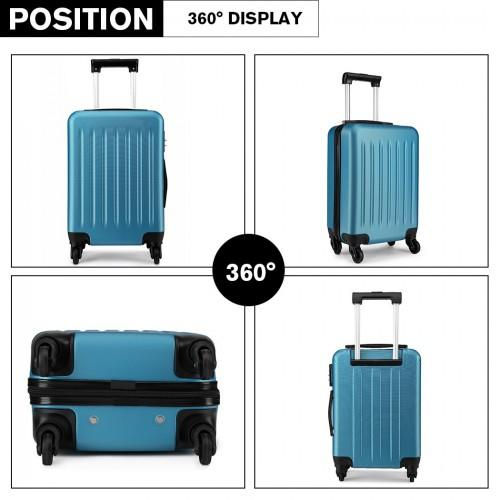 Thumbnail: K1872L - Kono 28 Inch ABS Hard Shell Luggage 4 Wheel Spinner Suitcase - Navy