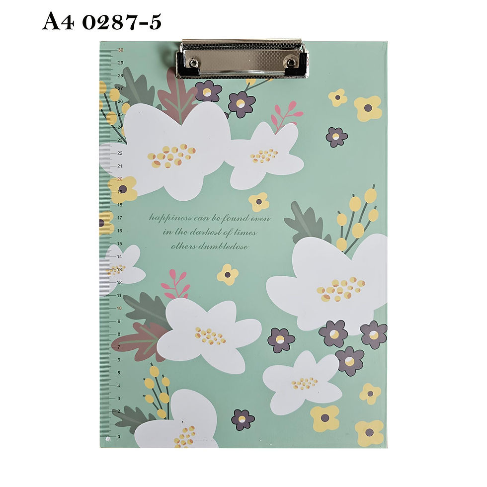 Thumbnail: 4Pack A4 Cute Print Paper Meta Clipboard With Ruler Scale Edge~5284