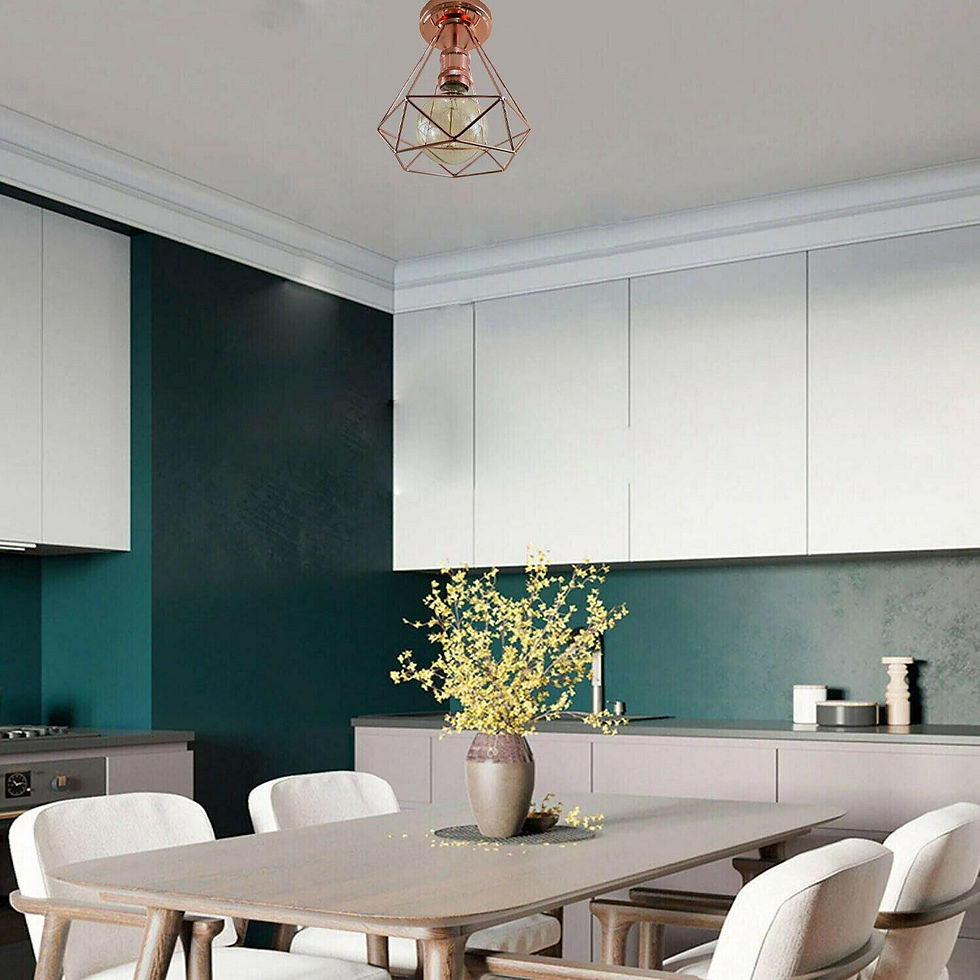 Thumbnail: Industrial Retro Vintage Flush Mount Ceiling Light Lamp Fittings for Kitchen