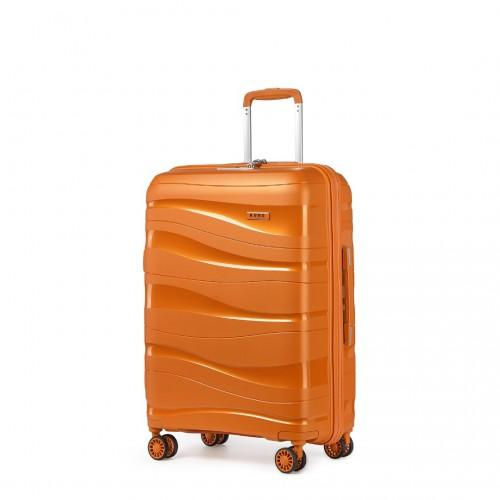 K2094L - Kono 24 Inch Lightweight Polypropylene Hard Shell Suitcase With TSA