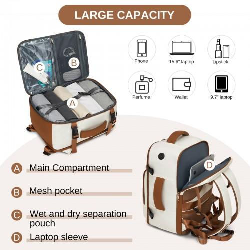 Thumbnail: BPK2601- Kono Cabin Travel Backpack 40×20×30 cm – Water-Resistant