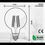 Thumbnail: Vintage G95 Dimmable E27 8W  Bulb Globe Screw Light Bulb ~3219