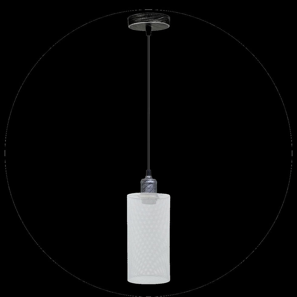 Thumbnail: Industrial Hanging White Pattern Lamp shade Metal Loft Nordic Party Decor