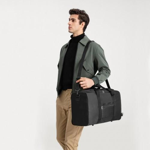 Thumbnail: EA2112 - Kono Waterproof Lightweight Travel Duffle Bag Sports Holdall - Black