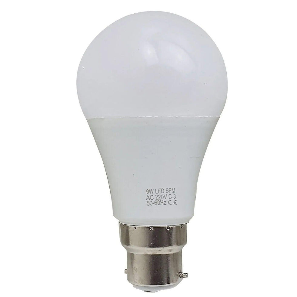 Thumbnail: LED 9W B22 Screw Cool White GLS Light Bulbs 6000K~4417