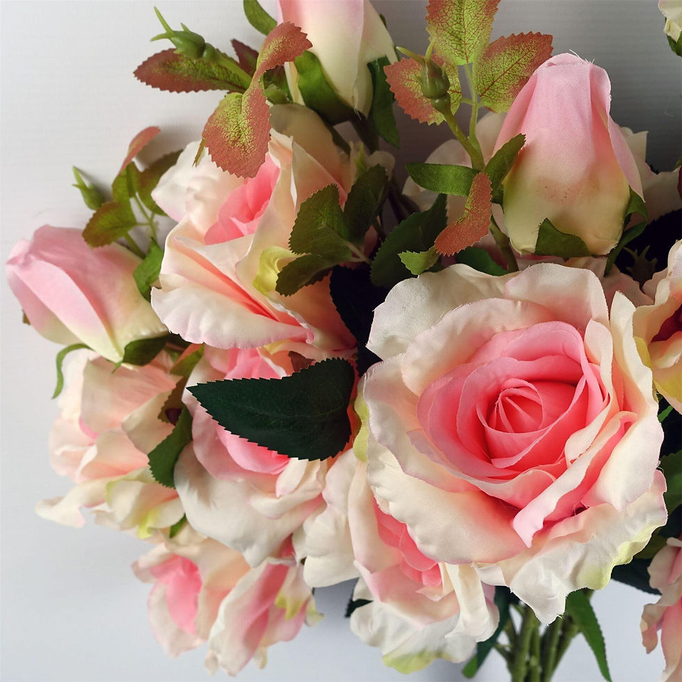 Thumbnail: Elegant 80cm Artificial Pink Rose Stem with 3 Silk Flowers ? Perfect for Floral