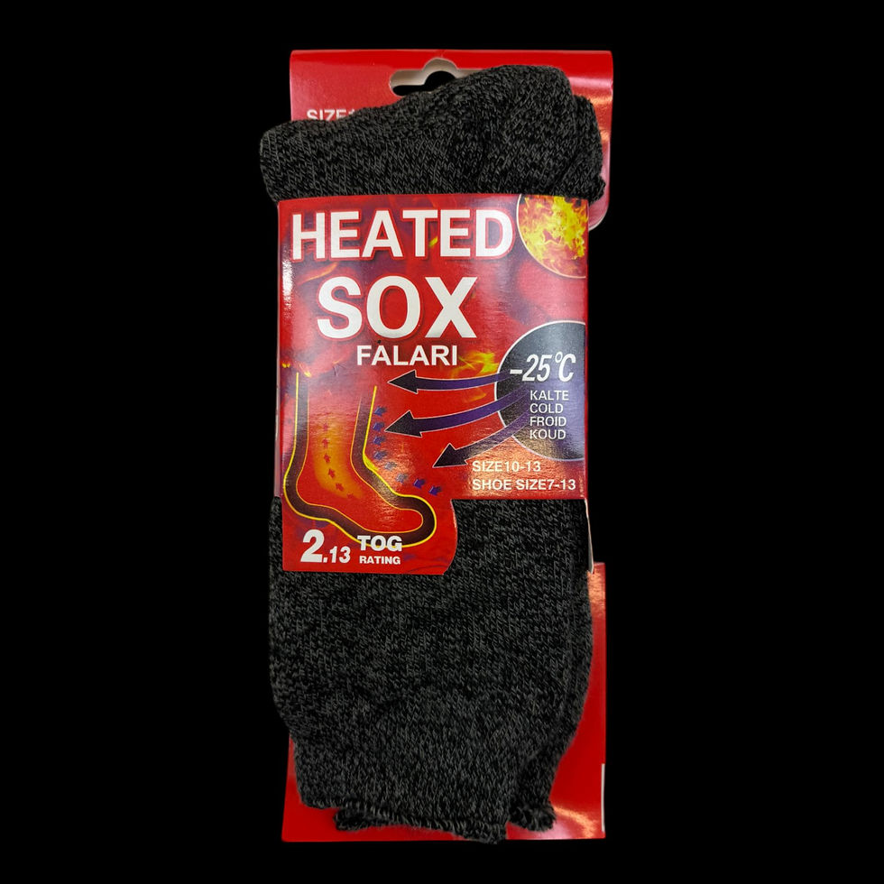 Thumbnail: Mens Heated Thermal Socks - Pack of 3 | Ultra Warm Winter Socks for Extreme Cold