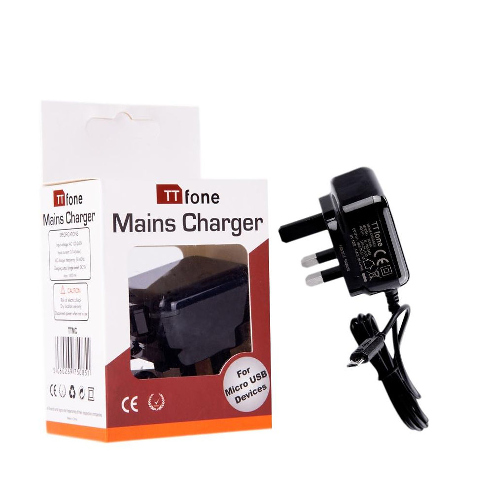 Original Micro USB Mains Charger for TTfone TT100 - High Quality, Durable, and