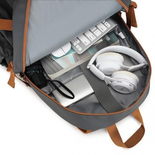 Thumbnail: EQ2416 - Kono PVC Coated Urban Water-Resistant Backpack with Reflective Safety