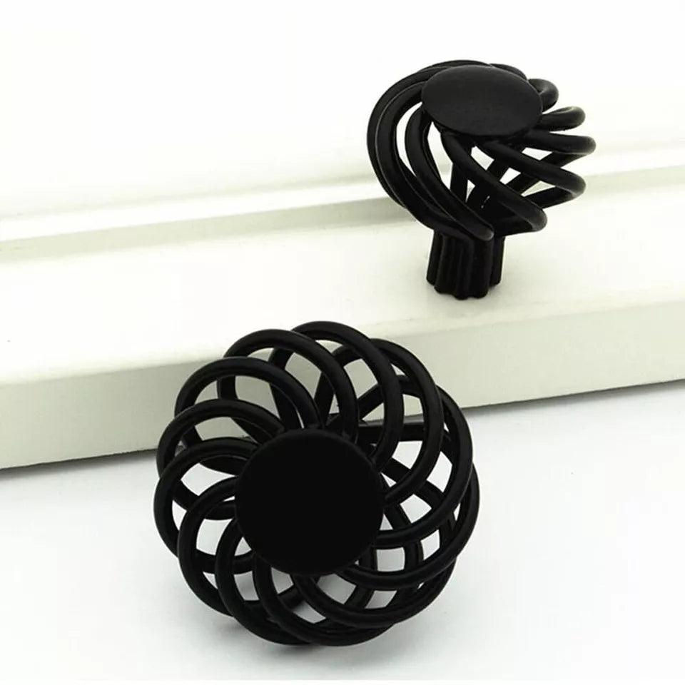 Thumbnail: Black Stylish Bird Cage Cupboard Drawer Door Knob Pulls | Elegant