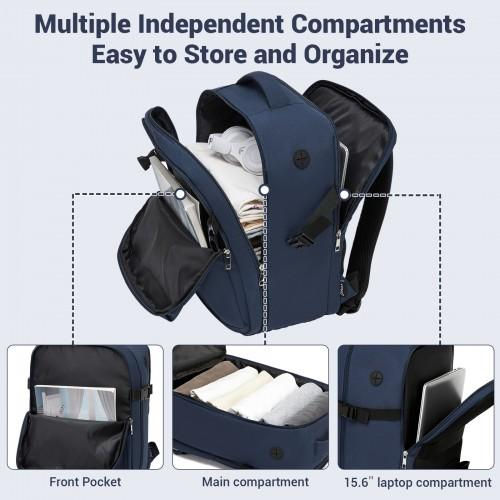 Thumbnail: Kono Spacious and Organized Personal-Item Backpack (40�30�20 cm) - 15.6" Laptop