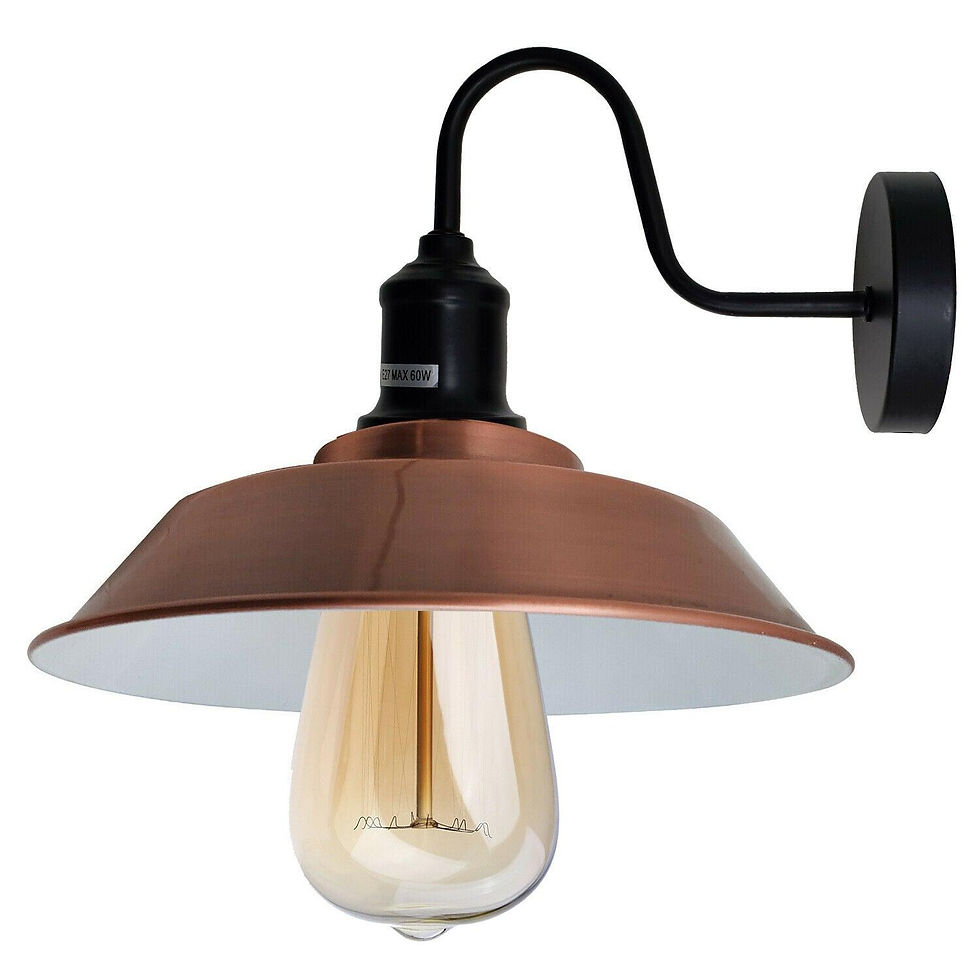Thumbnail: Copper Wall Light Lamp Shade Retro Wall Light Fixtures~1980