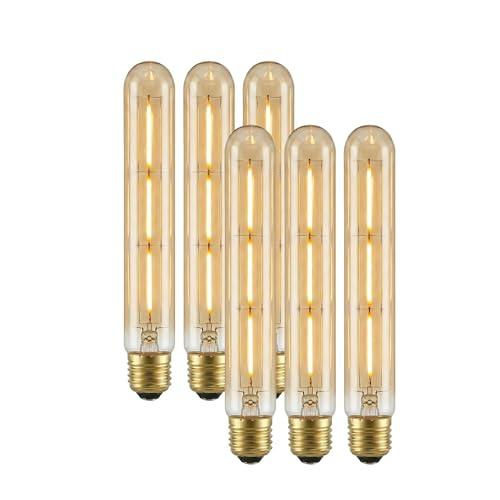 Thumbnail: Vintage T185 Tubular LED Bulb | E27 Dimmable Filament | Warm Amber ~6593