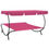 Thumbnail: vidaXL Outdoor Lounge Bed with Canopy Pink