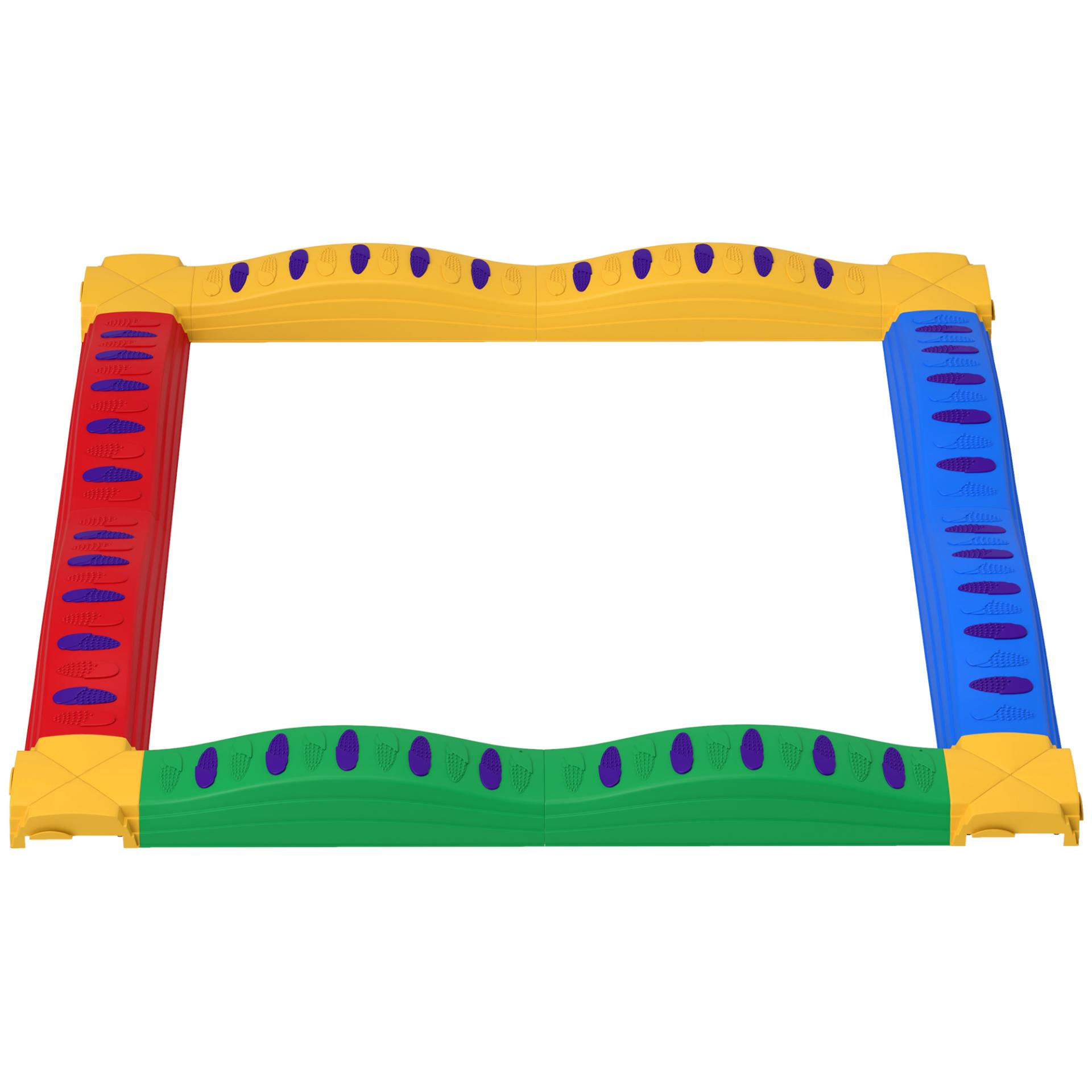 AIYAPLAY 12-Piece Kids Balance Beam Stepping Stones, with Non-Slip Foot Pads