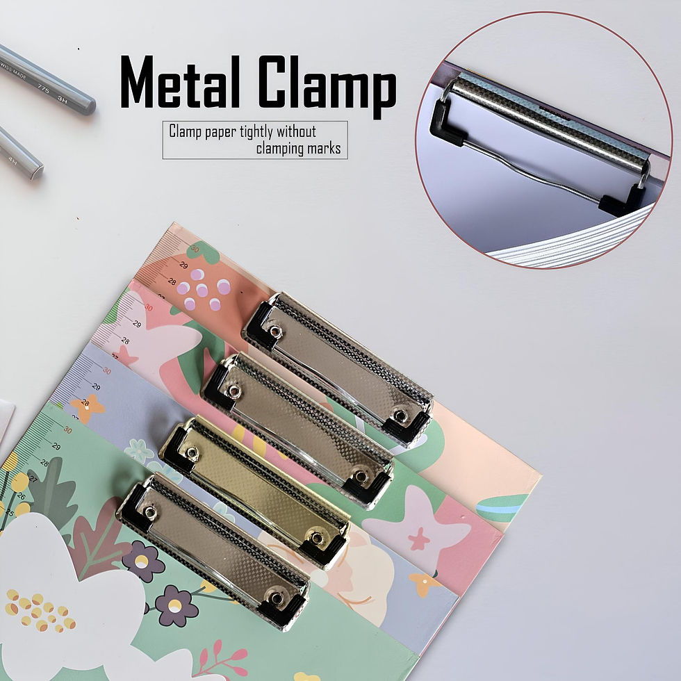 Thumbnail: 4Pack A4 Cute Print Paper Meta Clipboard With Ruler Scale Edge~5284