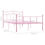 Thumbnail: vidaXL Bed Frame Pink Metal 140x200 cm