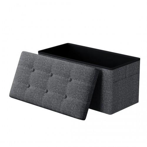 Thumbnail: SOO4524-76cm Storage Ottoman - Grey