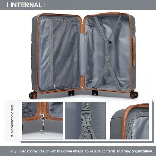 Thumbnail: K2094L - Kono 28 Inch Lightweight Polypropylene Hard Shell Suitcase With TSA