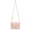 Thumbnail: LP2205 - Miss Lulu V-stitched Flap Leather Chain Bag - Pink