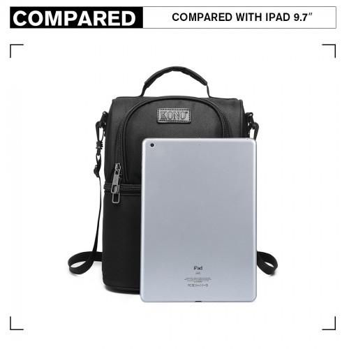 Thumbnail: E1958-KONO INSULATED COOL BAG FAMILY LUNCH BOX - BLACK