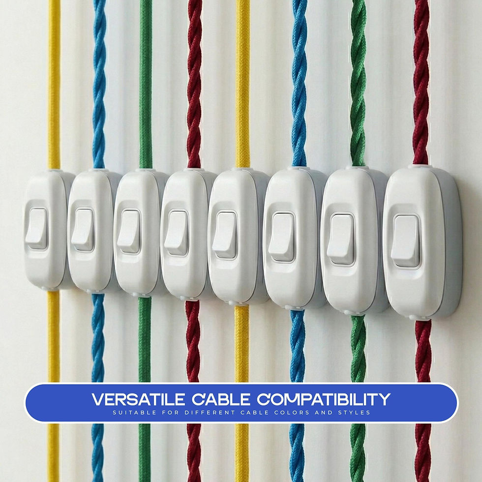 Thumbnail: 16A 220V Inline Rocker On/Off Switch White | Heavy Duty ~6700
