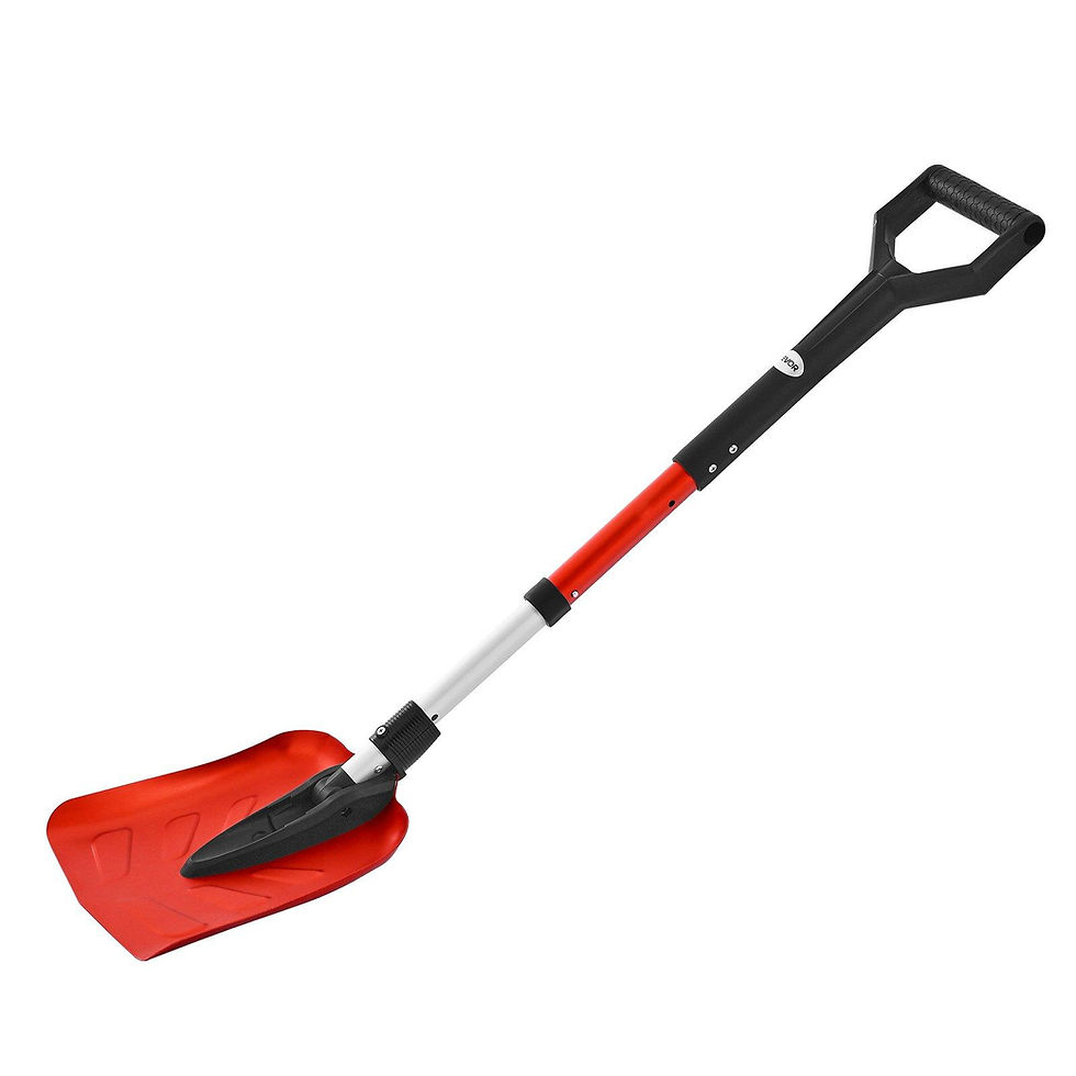 Thumbnail: VEVOR Snow Shovel for Driveway, 22cm Foldable Snow Shovel with D-shaped Handle