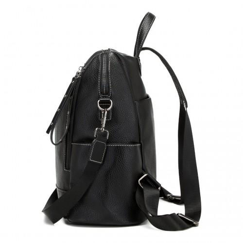 Thumbnail: BPM2438 - Miss Lulu Women's Convertible PU Leather Backpack &amp; Shoulder Bag ?