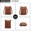 Thumbnail: LB6927 - Miss Lulu Multi Pocket Leather Look RFID-Blocking Cross Body Bag