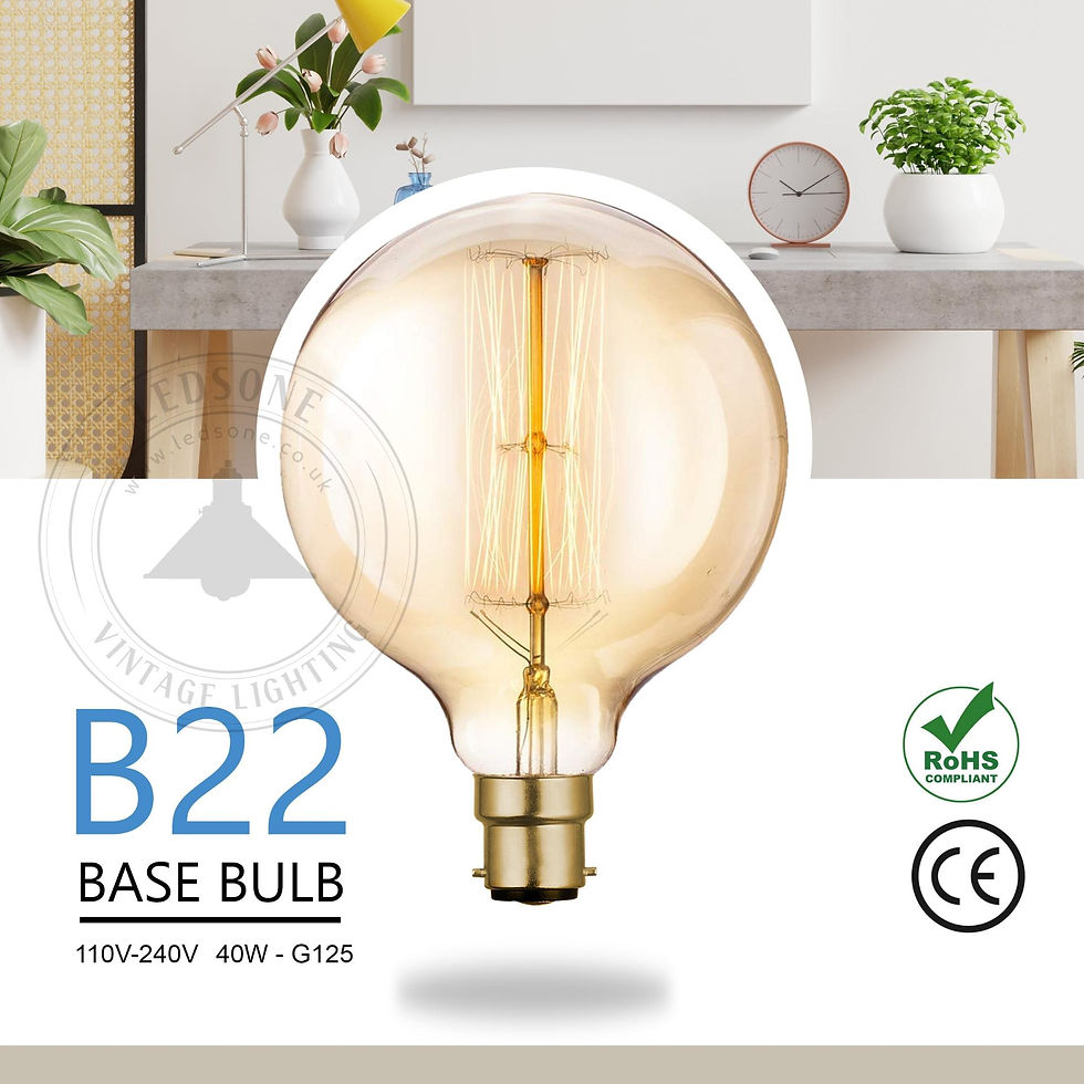 Thumbnail: B22 Bayonet Vintage LED Filament Decorative Light Bulbs | Energy Efficient