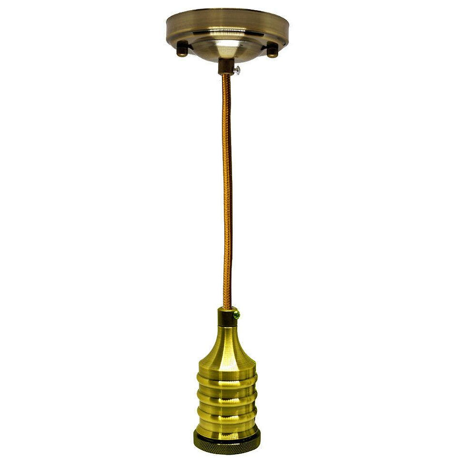 Thumbnail: E27 Bulb Holder Industrial Pendant Light~3144