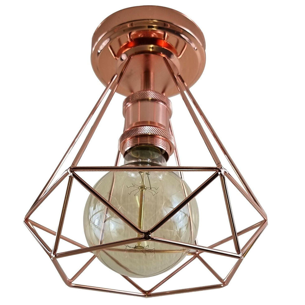 Thumbnail: Industrial Retro Vintage Flush Mount Ceiling Light Lamp Fittings for Kitchen