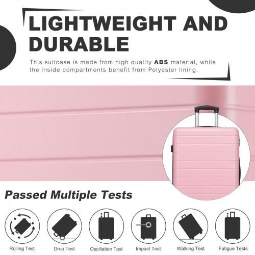 Thumbnail: KSN2691 - 24 Inch Checked Luggage, Durable ABS Hard Shell Suitcase with 360