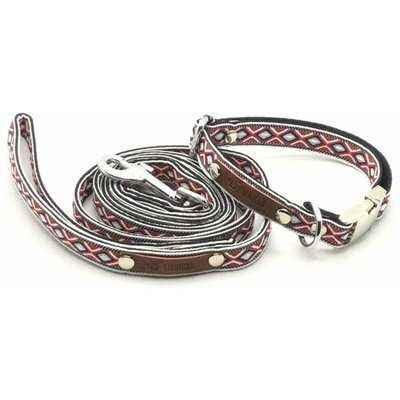 Thumbnail: Designer Engraved Cotton Dog Collar No.19s